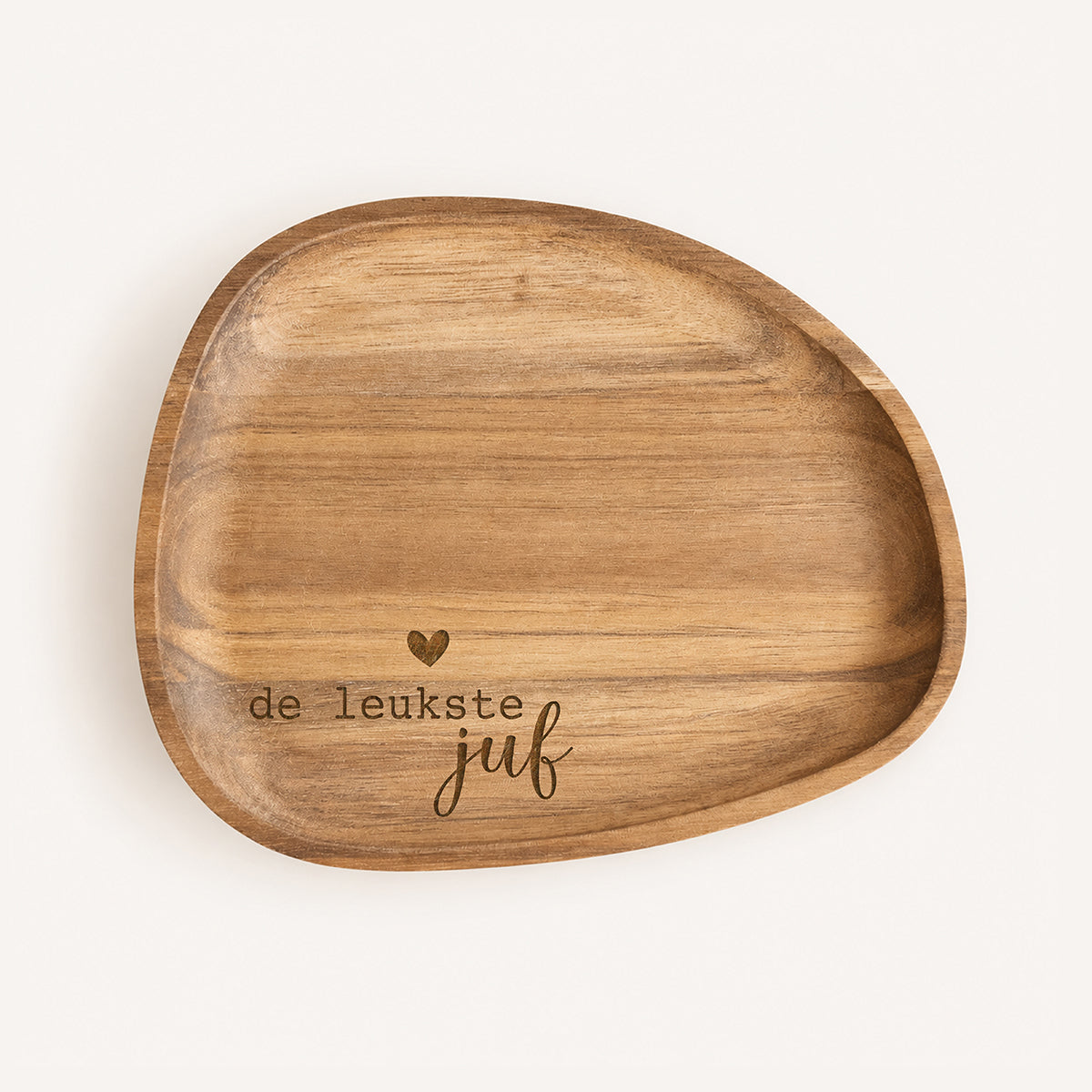 juffenbedankje - koffieplankje met 'de leukste juf'