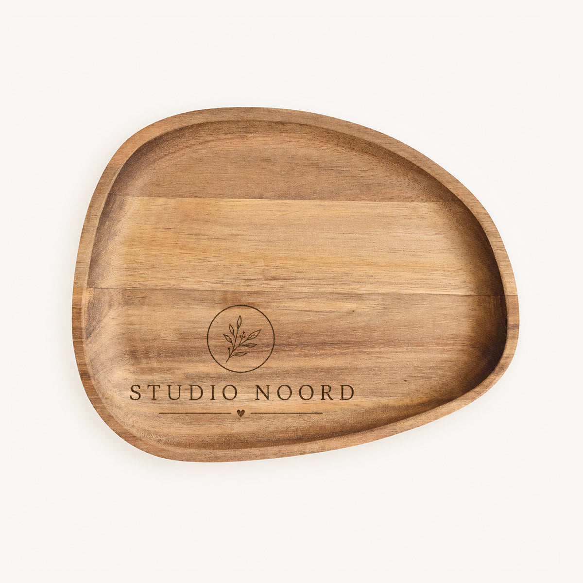 Houten serveerplankje - met eigen logo