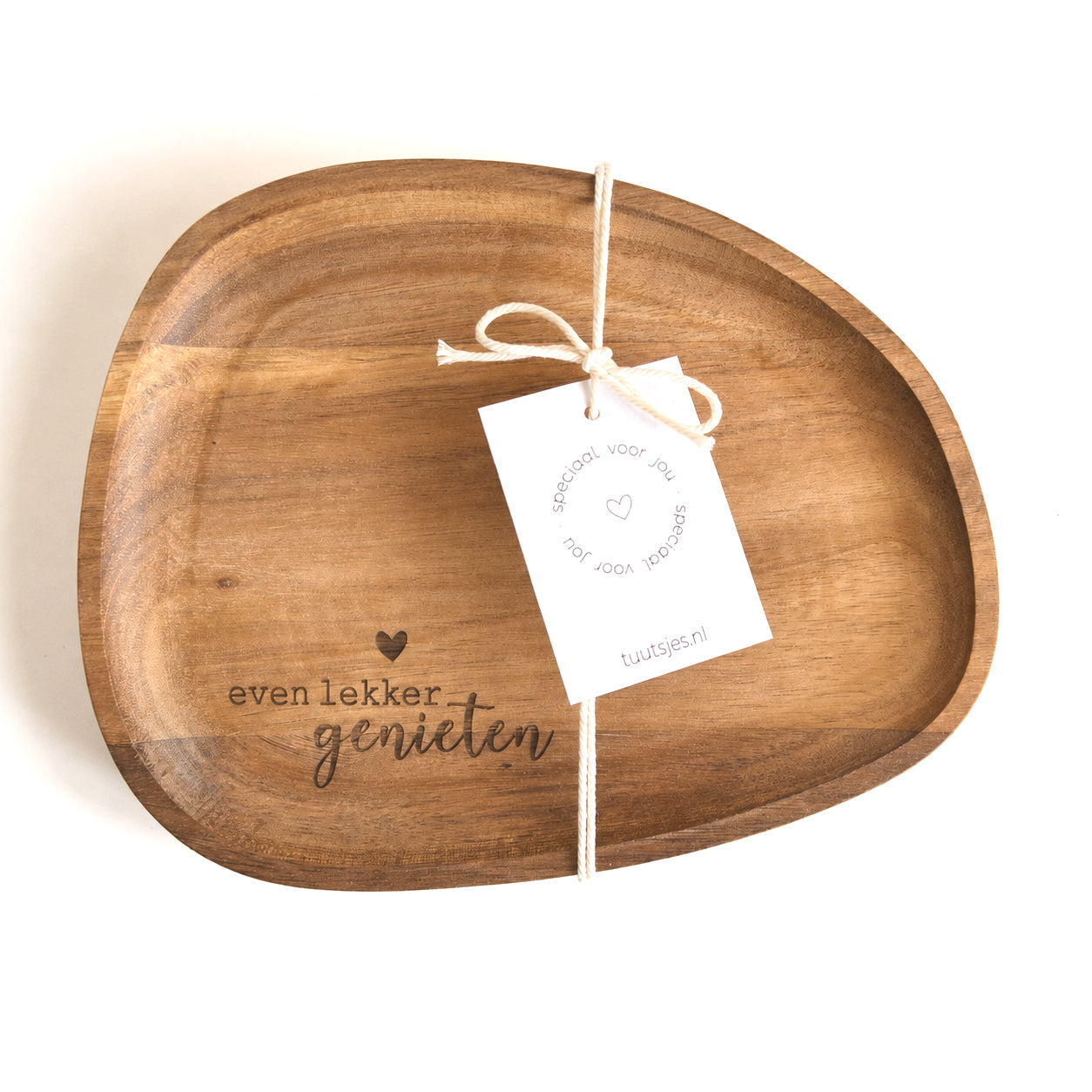 Houten serveerplankje - even lekker genieten