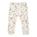 off white babybroekje met bloemenprint